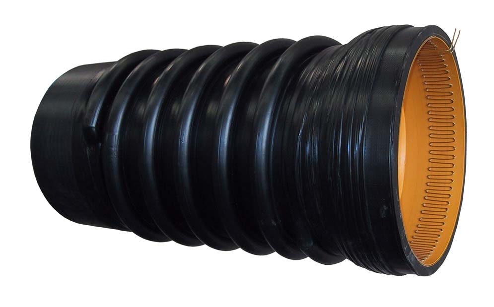 bauku pipe, bauku machine, spiral corrugated pipe, profile wound pipe, Spirolite pipe HDPE spiral corrugated pipe manufacturing using brass electrical fusion wire