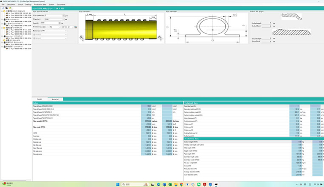 Pipe-profile-selection-according-to-project