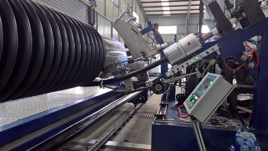 HDPE pipe extrusion process
