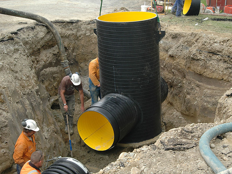 HDPE Spiral Pipe application