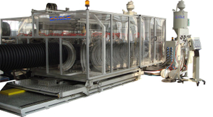 HDPE double wall corrugated pipes machine